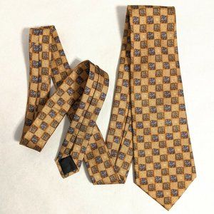 Jim Thompson Tie Elephants Animal Tan Gray Necktie